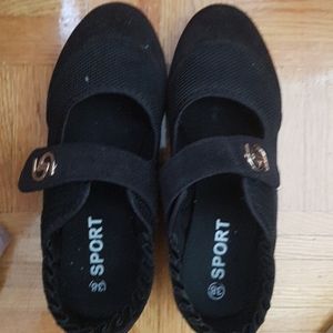 Black Mesh Dance shoes size 38 EUR